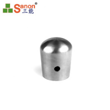 Accept Custom Stainless Steel Pipe Connectors Railings  Handrail End Caps 16mm